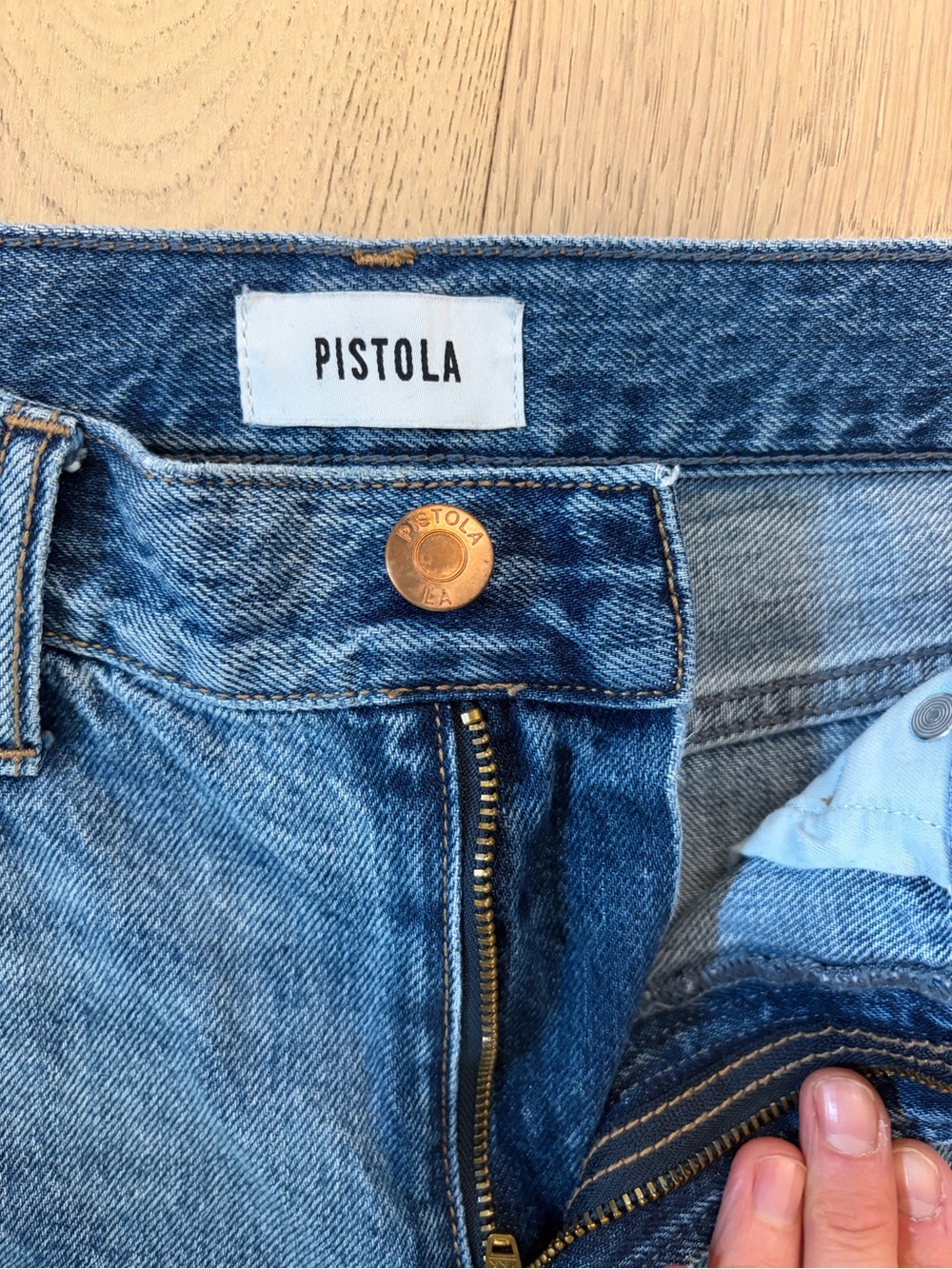 Pistola LEXI MID RISE BOWED STRAIGHT JEAN - METROPOLIS 26 - Picture 6 of 9